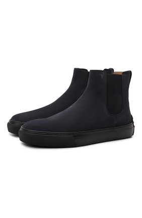 Мужские замшевые челси TOD’S темно-синего цвета по цене 47850 руб., арт. XXM03E00P20RE0 | Фото 1 Мужские замшевые челси TOD’S темно-синего цвета, арт. XXM03E00P20RE0 | Фото 1 (Материал внутренний: Натуральная кожа; Материал внешний: Текстиль, Замша; Мужское Кросс-КТ: Сапоги-обувь, Челси-обувь; Подошва: Массивная)