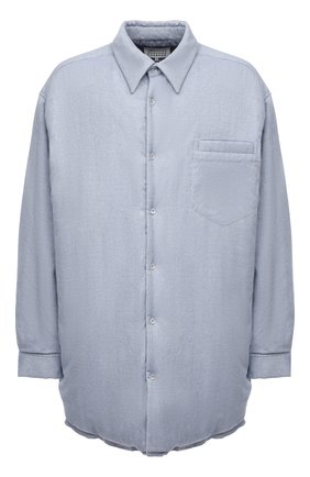 Мужская утепленная куртка MAISON MARGIELA голубого цвета по цене 93950 руб., арт. S51DL0378/S54192 | Фото 1 Мужская утепленная куртка MAISON MARGIELA голубого цвета, арт. S51DL0378/S54192 | Фото 1 (Длина (верхняя одежда): До середины бедра; Материал подклада: Вискоза; Материал внешний: Хлопок; Рукава: Длинные; Кросс-КТ: Куртка; Мужское Кросс-КТ: утепленные куртки; Стили: Минимализм)