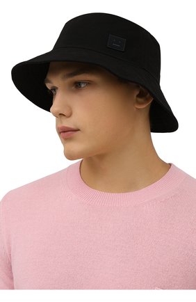 Мужская хлопковая панама ACNE STUDIOS черного цвета по цене 12400 руб., арт. C40170/M | Фото 2 Мужская хлопковая панама ACNE STUDIOS черного цвета, арт. C40170/M | Фото 2 (Материал: Хлопок, Текстиль)