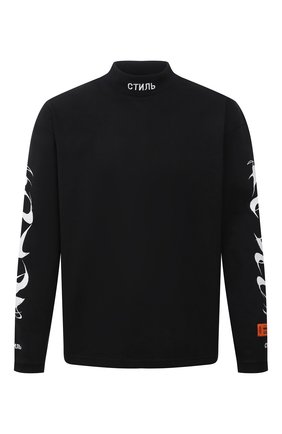 Мужской хлопковая водолазка HERON PRESTON черного цвета по цене 23100 руб., арт. HMAB017F21JER0011001 | Фото 1 Мужской хлопковая водолазка HERON PRESTON черного цвета, арт. HMAB017F21JER0011001 | Фото 1 (Рукава: Длинные; Длина (для топов): Стандартные; Материал внешний: Хлопок; Мужское Кросс-КТ: Водолазка-одежда; Принт: С принтом; Стили: Гранж)