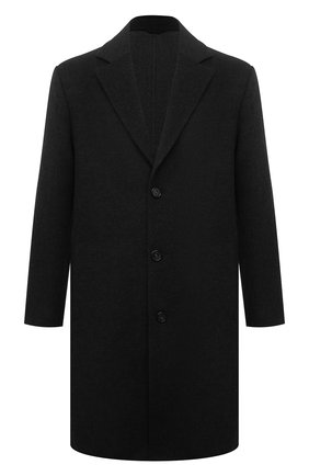 Мужской кашемировое пальто LORO PIANA темно-серого цвета, арт. FAL9298 | Фото 1 (Рукава: Длинные; Длина (верхняя одежда): До колена; Материал внешний: Кашемир, Шерсть; Мужское Кросс-КТ: пальто-верхняя одежда; Стили: Классический)