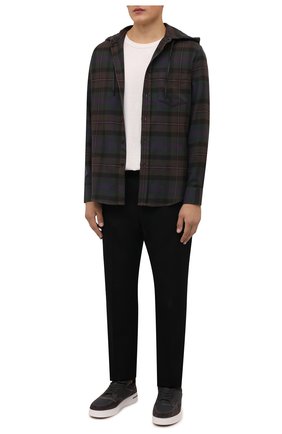 Мужские комбинированные кеды newport knitted walk LORO PIANA темно-коричневого цвета по цене 68950 руб., арт. FAL7953 | Фото 2 Мужские комбинированные кеды newport knitted walk LORO PIANA темно-коричневого цвета, арт. FAL7953 | Фото 2 (Материал внутренний: Текстиль, Натуральная кожа; Подошва: Массивная; Материал внешний: Текстиль)
