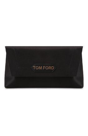 Женская сумка label small TOM FORD черного цвета, арт. L1504T-TSA005 | Фото 1 (Размер: small; Материал: Текстиль; Сумки-технические: Сумки top-handle)