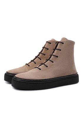 Женские замшевые ботинки RALPH LAUREN бежевого цвета по цене 38100 руб., арт. 800850304 | Фото 1 Женские замшевые ботинки RALPH LAUREN бежевого цвета, арт. 800850304 | Фото 1 (Материал внутренний: Натуральная кожа; Подошва: Платформа; Материал внешний: Замша)