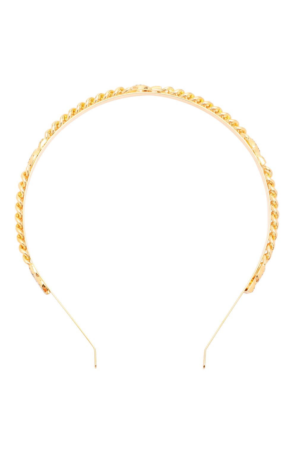 Женский золотой ободок для волос DOLCE & GABBANA купить в интернет