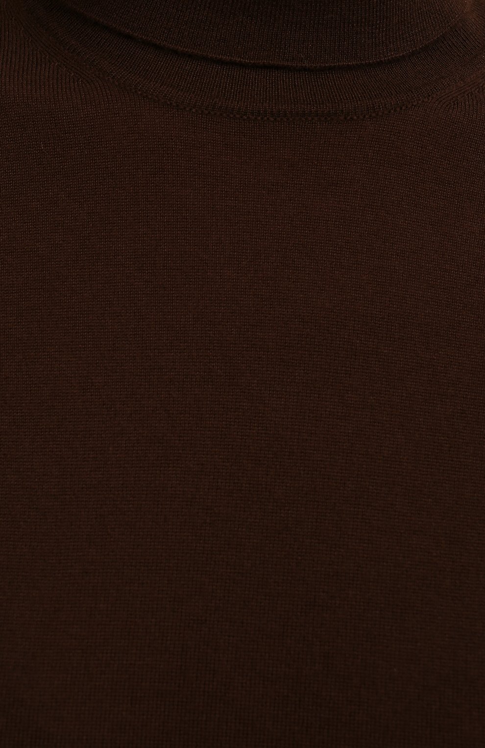 Женская кашемировая водолазка LORO PIANA темно-коричневого цвета, арт. FAC4672 | Фото 5 (Женское Кросс-КТ: Водолазка-одежда; Материал внешний: Шерсть, Кашемир; Рукава: Длинные; Длина (для топов): Стандартные; Кросс-КТ: Трикотаж; Стили: Кэжуэл)