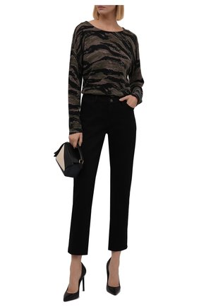 Женский кашемировый пуловер ZADIG&VOLTAIRE хаки цвета по цене 37700 руб., арт. WKMZ1122F | Фото 2 Женский кашемировый пуловер ZADIG&VOLTAIRE хаки цвета, арт. WKMZ1122F | Фото 2 (Рукава: Длинные; Материал внешний: Кашемир, Шерсть; Длина (для топов): Стандартные; Женское Кросс-КТ: Пуловер-одежда; Стили: Кэжуэл)