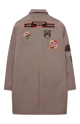 Детский хлопковый тренч DSQUARED2 бежевого цвета по цене 66550 руб., арт. DQ0384-D006T | Фото 2 Детский хлопковый тренч DSQUARED2 бежевого цвета, арт. DQ0384-D006T | Фото 2 (Материал подклада: Синтетический материал; Материал внешний: Хлопок; Рукава: Длинные; Кросс-КТ: Сезон: демисезон; Ростовка одежда: 10 - 11 лет | 140 - 146см, 12 лет | 152 см, 13 - 15 лет | 158 см, 16 лет | 164 см, 6 лет | 116 см, 8 лет | 128 см)