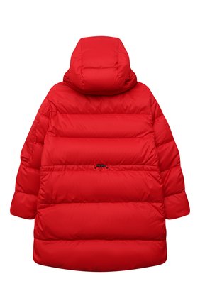 Детское пуховое пальто BACON YOUNG красного цвета по цене 64600 руб., арт. BKW1/BACPIGIA187/CL0UD78 | Фото 2 Детское пуховое пальто BACON YOUNG красного цвета, арт. BKW1/BACPIGIA187/CL0UD78 | Фото 2 (Материал подклада: Синтетический материал; Материал внешний: Синтетический материал; Материал утеплителя: Пух и перо; Рукава: Длинные; Девочки Кросс-КТ: Пуховик-верхняя одежда; Кросс-КТ: Сезон: зима)