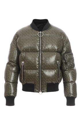 Мужской пуховый бомбер BALMAIN хаки цвета по цене 236000 руб., арт. WH0TF140I701/ | Фото 1 Мужской пуховый бомбер BALMAIN хаки цвета, арт. WH0TF140I701/ | Фото 1 (Материал внешний: Синтетический материал; Кросс-КТ: Куртка; Длина (верхняя одежда): Короткие; Стили: Милитари, Гранж; Мужское Кросс-КТ: пуховик-короткий)