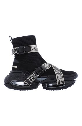 Мужские комбинированные кроссовки b-bold BALMAIN черного цвета по цене 98900 руб., арт. WM0VJ274TKLM/ | Фото 1 Мужские комбинированные кроссовки b-bold BALMAIN черного цвета, арт. WM0VJ274TKLM/ | Фото 1 (Материал внешний: Текстиль; Стили: Гранж)