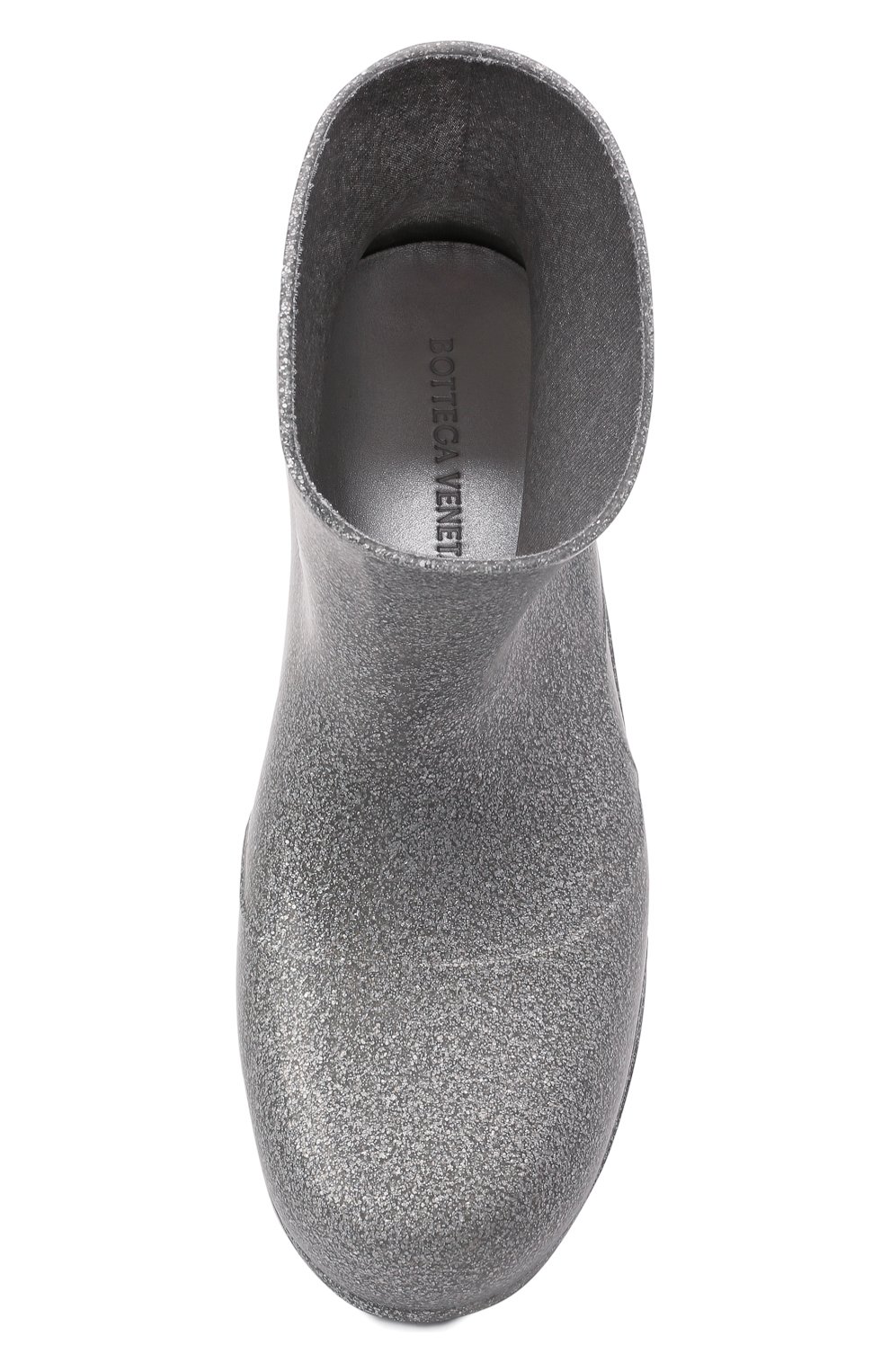 Мужские резиновые сапоги puddle BOTTEGA VENETA серебряного цвета, арт. 640043/V10Q0 | Фото 6 (Каблук высота: Высокий; Материал внутренний: Натуральная кожа, Текстиль; Материал утеплителя: Без утеплителя; Кросс-КТ: резиновые; Подошва: Массивная; Мужское Кросс-КТ: Сапоги-обувь; Материал внешний: Резина)