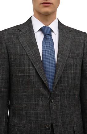 Мужской галстук BOSS синего цвета по цене 7700 руб., арт. 50461448 | Фото 2 Мужской галстук BOSS синего цвета, арт. 50461448 | Фото 2 (Материал: Текстиль; Принт: С принтом)