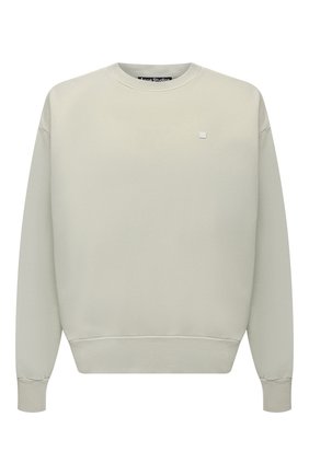 Мужской хлопковый свитшот ACNE STUDIOS светло-зеленого цвета по цене 32750 руб., арт. CI0081/M | Фото 1 Мужской хлопковый свитшот ACNE STUDIOS светло-зеленого цвета, арт. CI0081/M | Фото 1 (Рукава: Длинные; Материал внешний: Хлопок; Длина (для топов): Стандартные; Мужское Кросс-КТ: свитшот-одежда; Принт: Без принта; Стили: Спорт-шик)