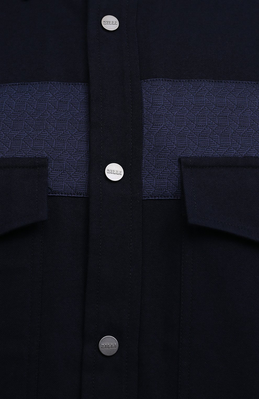 Мужская рубашка хлопка и кашемира ZILLI SPORT темно-синего цвета, арт. MFW-4050-1649/ZS4092 | Фото 5 (Манжеты: На пуговицах; Воротник: Кент; Рукава: Длинные; Случай: Повседневный; Длина (для топов): Стандартные; Региональные ограничения белый список (Axapta Mercury): RU; Материал внешний: Хлопок; Стили: Кэжуэл)