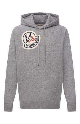 Мужской хлопковое худи 2 moncler 1952 MONCLER GENIUS серого цвета по цене 66950 руб., арт. G2-092-8G000-06-809KX | Фото 1 Мужской хлопковое худи 2 moncler 1952 MONCLER GENIUS серого цвета, арт. G2-092-8G000-06-809KX | Фото 1 (Материал внешний: Хлопок; Мужское Кросс-КТ: Худи-одежда; Принт: С принтом; Стили: Спорт-шик; Рукава: Длинные; Длина (для топов): Удлиненные)
