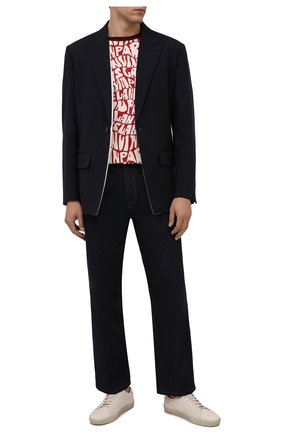 Мужская хлопковая футболка LANVIN красного цвета по цене 27150 руб., арт. RM-TS0002-J053-A21 | Фото 2 Мужская хлопковая футболка LANVIN красного цвета, арт. RM-TS0002-J053-A21 | Фото 2 (Рукава: Короткие; Материал внешний: Хлопок; Длина (для топов): Стандартные; Принт: С принтом; Стили: Кэжуэл)