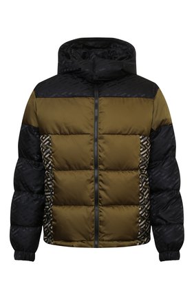 Мужская пуховая куртка VERSACE хаки цвета по цене 162500 руб., арт. 1002645/1A01813 | Фото 1 Мужская пуховая куртка VERSACE хаки цвета, арт. 1002645/1A01813 | Фото 1 (Рукава: Длинные; Материал утеплителя: Пух и перо; Материал подклада: Синтетический материал; Длина (верхняя одежда): Короткие; Материал внешний: Синтетический материал; Кросс-КТ: Куртка; Мужское Кросс-КТ: пуховик-короткий; Стили: Кэжуэл)