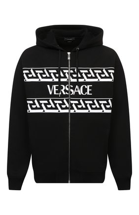 Мужской хлопковая толстовка VERSACE черного цвета по цене 84600 руб., арт. 1002457/1A01790 | Фото 1 Мужской хлопковая толстовка VERSACE черного цвета, арт. 1002457/1A01790 | Фото 1 (Рукава: Длинные; Длина (для топов): Стандартные; Материал внешний: Хлопок; Мужское Кросс-КТ: Толстовка-одежда; Стили: Спорт-шик)