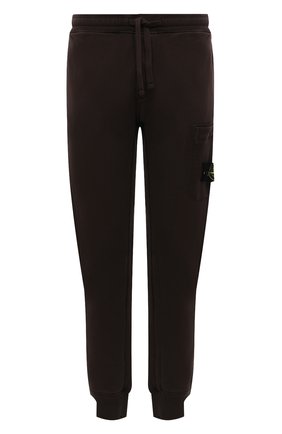 Мужские хлопковые джоггеры STONE ISLAND темно-коричневого цвета по цене 22400 руб., арт. 751564520 | Фото 1 Мужские хлопковые джоггеры STONE ISLAND темно-коричневого цвета, арт. 751564520 | Фото 1 (Материал внешний: Хлопок; Силуэт М (брюки): Джоггеры; Мужское Кросс-КТ: Брюки-трикотаж; Стили: Спорт-шик; Длина (брюки, джинсы): Стандартные)