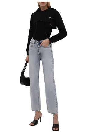 Женский хлопковое худи REDVALENTINO черного цвета по цене 22300 руб., арт. WR0MF08P/68G | Фото 2 Женский хлопковое худи REDVALENTINO черного цвета, арт. WR0MF08P/68G | Фото 2 (Материал внешний: Хлопок; Длина (для топов): Укороченные; Рукава: Длинные; Женское Кросс-КТ: Худи-одежда; Стили: Спорт-шик)