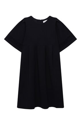 Детское платье CHLOÉ темно-синего цвета по цене 16750 руб., арт. C12843 | Фото 1 Детское платье CHLOÉ темно-синего цвета, арт. C12843 | Фото 1 (Материал внешний: Синтетический материал, Хлопок; Девочки Кросс-КТ: Платье-одежда; Случай: Повседневный; Рукава: Короткие; Ростовка одежда: 10 - 11 лет | 140 - 146см, 12 лет | 152 см, 13 - 15 лет | 158 см, 4 года | 104 см, 5 лет | 110 см, 6 лет | 116 см, 8 лет | 128 см)