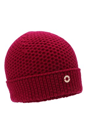 Женская кашемировая шапка LORO PIANA бордового цвета, арт. FAE1298 | Фото 1 (Материал: Кашемир, Шерсть, Текстиль)