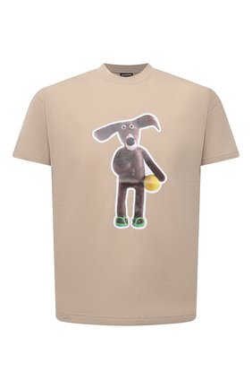 Мужская хлопковая футболка JACQUEMUS бежевого цвета по цене 14100 руб., арт. 216JS109-2310 | Фото 1 Мужская хлопковая футболка JACQUEMUS бежевого цвета, арт. 216JS109-2310 | Фото 1 (Рукава: Короткие; Материал внешний: Хлопок; Длина (для топов): Стандартные; Принт: С принтом; Стили: Гранж)