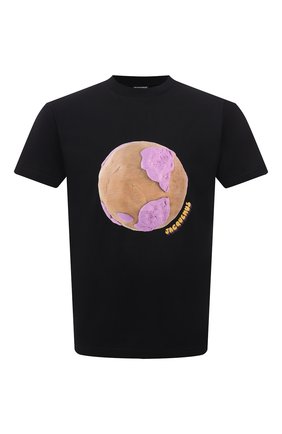 Мужская хлопковая футболка JACQUEMUS черного цвета по цене 14100 руб., арт. 216JS104-2310 | Фото 1 Мужская хлопковая футболка JACQUEMUS черного цвета, арт. 216JS104-2310 | Фото 1 (Рукава: Короткие; Длина (для топов): Стандартные; Материал внешний: Хлопок; Принт: С принтом; Стили: Гранж)