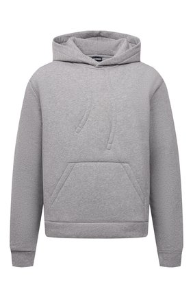 Мужской хлопковое худи JACQUEMUS серого цвета по цене 25650 руб., арт. 216JS007-2300 | Фото 1 Мужской хлопковое худи JACQUEMUS серого цвета, арт. 216JS007-2300 | Фото 1 (Материал внешний: Хлопок; Материал подклада: Хлопок; Рукава: Длинные; Длина (для топов): Стандартные; Мужское Кросс-КТ: Худи-одежда; Принт: Без принта; Стили: Спорт-шик)