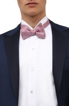 Мужской шелковый галстук-бабочка ETON розового цвета, арт. A000 33127 | Фото 2 (Материал: Шелк, Текстиль)