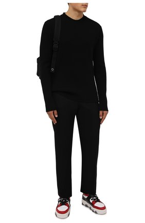 Мужские кожаные кеды basket DSQUARED2 разноцветного цвета по цене 49250 руб., арт. SNM0182 01500001 | Фото 2 Мужские кожаные кеды basket DSQUARED2 разноцветного цвета, арт. SNM0182 01500001 | Фото 2 (Материал внутренний: Натуральная кожа; Подошва: Массивная)