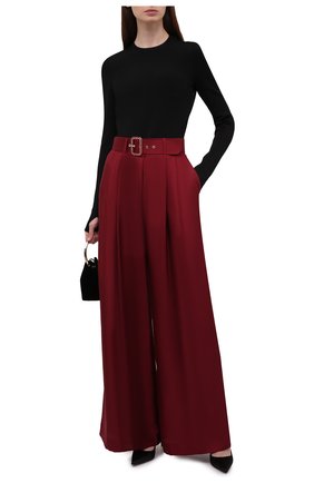 Женские шелковые брюки ZIMMERMANN бордового цвета по цене 52050 руб., арт. 2143PC0N | Фото 2 Женские шелковые брюки ZIMMERMANN бордового цвета, арт. 2143PC0N | Фото 2 (Длина (брюки, джинсы): Стандартные; Материал внешний: Шелк; Стили: Гламурный; Женское Кросс-КТ: Брюки-одежда; Силуэт Ж (брюки и джинсы): Широкие)