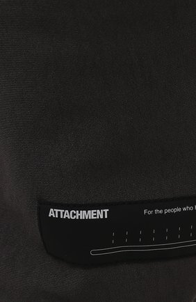 Мужские джоггеры KAZUYUKI KUMAGAI темно-серого цвета, арт. AP12-250 | Фото 5 (Материал внешний: Синтетический материал; Стили: Спорт-шик; Силуэт М (брюки): Джоггеры; Длина (брюки, джинсы): Укороченные)