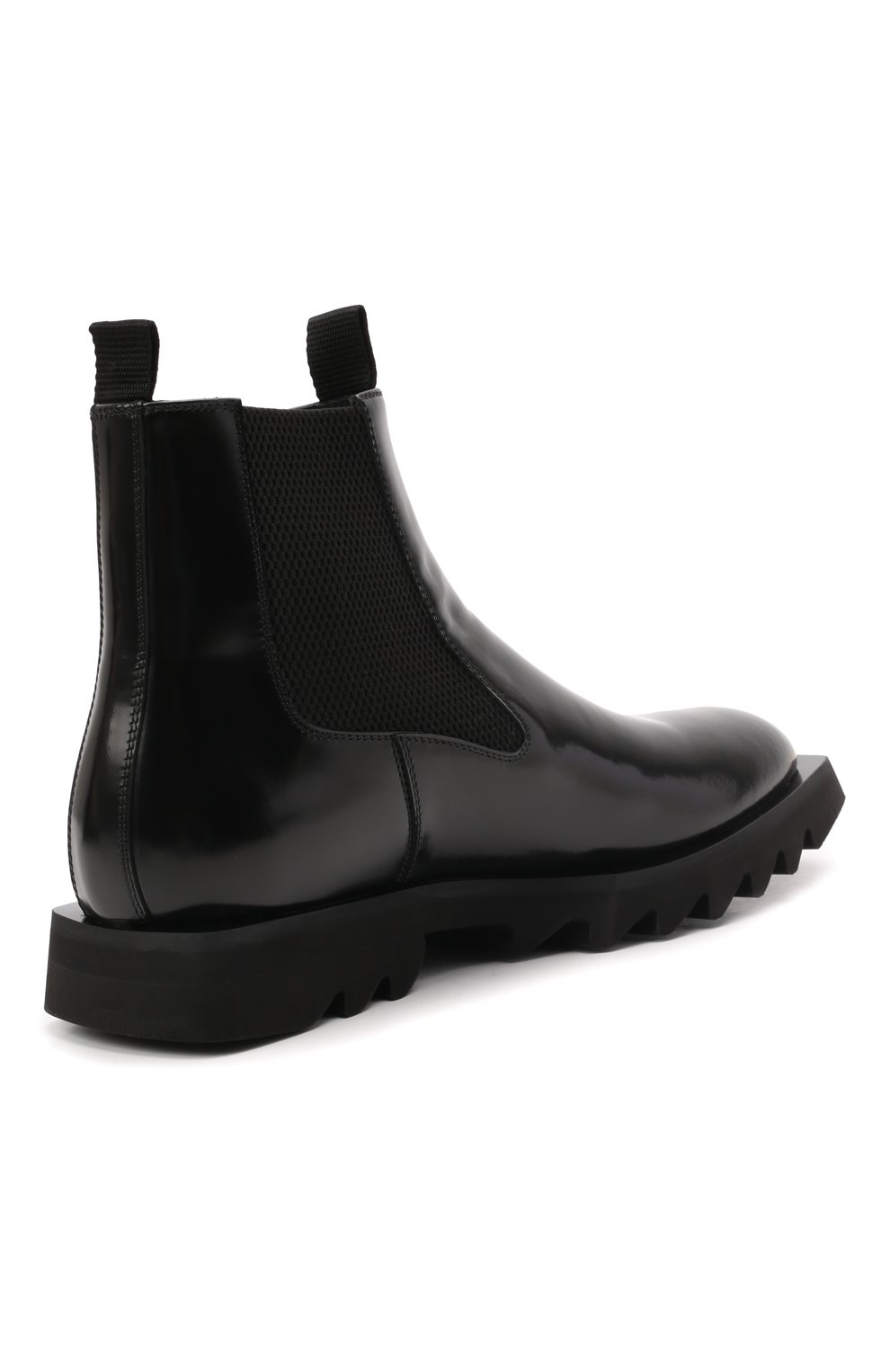 Мужские кожаные челси ATTIMONELLI'S черного цвета, арт. AA642 | Фото 4 (Материал внешний: Кожа; Материал внутренний: Натуральная кожа; Материал утеплителя: Без утеплителя; Подошва: Плоская; Мужское Кросс-КТ: Сапоги-обувь, Челси-обувь)
