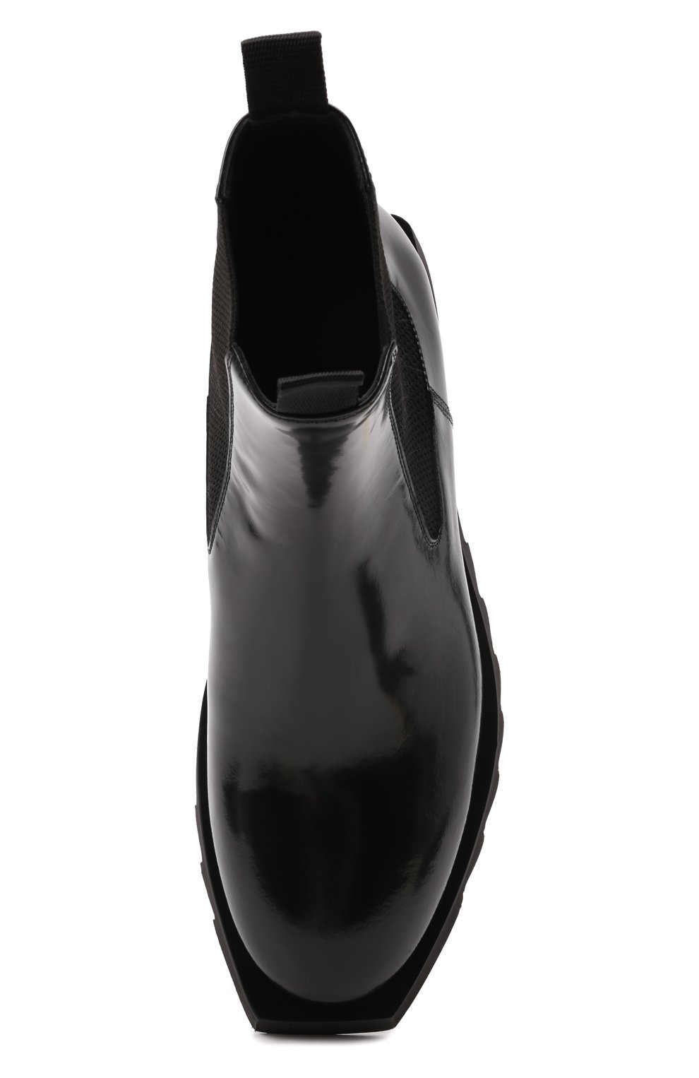 Мужские кожаные челси ATTIMONELLI'S черного цвета, арт. AA642 | Фото 5 (Материал внешний: Кожа; Материал внутренний: Натуральная кожа; Материал утеплителя: Без утеплителя; Подошва: Плоская; Мужское Кросс-КТ: Сапоги-обувь, Челси-обувь)