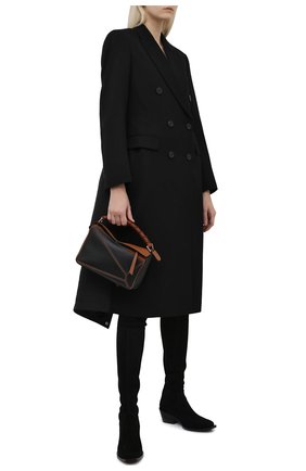Женские замшевые ботфорты STUART WEITZMAN черного цвета по цене 79950 руб., арт. S6121 | Фото 2 Женские замшевые ботфорты STUART WEITZMAN черного цвета, арт. S6121 | Фото 2 (Материал внутренний: Натуральная кожа; Каблук тип: Устойчивый; Подошва: Плоская; Материал внешний: Замша; Каблук высота: Средний, Низкий; Высота голенища: Высокие)