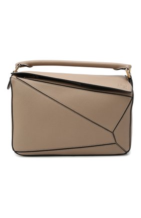 Женская сумка puzzle LOEWE бежевого цвета по цене 213000 руб., арт. A510S20X14 | Фото 1 Женская сумка puzzle LOEWE бежевого цвета, арт. A510S20X14 | Фото 1 (Размер: medium; Ремень/цепочка: На ремешке; Материал: Натуральная кожа; Сумки-технические: Сумки top-handle)