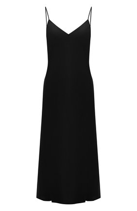 Женское платье JIL SANDER черного цвета по цене 95800 руб., арт. JSWT506610-WT37030L | Фото 1 Женское платье JIL SANDER черного цвета, арт. JSWT506610-WT37030L | Фото 1 (Материал подклада: Вискоза; Материал внешний: Купро; Длина Ж (юбки, платья, шорты): Миди; Стили: Минимализм; Случай: Вечерний; Женское Кросс-КТ: Сарафаны)
