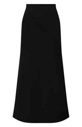 Женская юбка из вискозы JIL SANDER черного цвета, арт. JSCT725013-WT397908 | Фото 1 (Материал внешний: Вискоза; Стили: Минимализм; Длина Ж (юбки, платья, шорты): Миди)