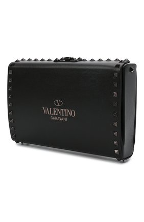 Мужская кожаный клатч rockstud VALENTINO черного цвета по цене 254500 руб., арт. WY0B0B24/TLL | Фото 3 Мужская кожаный клатч rockstud VALENTINO черного цвета, арт. WY0B0B24/TLL | Фото 3 (Материал: Натуральная кожа; Ремень/цепочка: На ремешке; Размер: small)