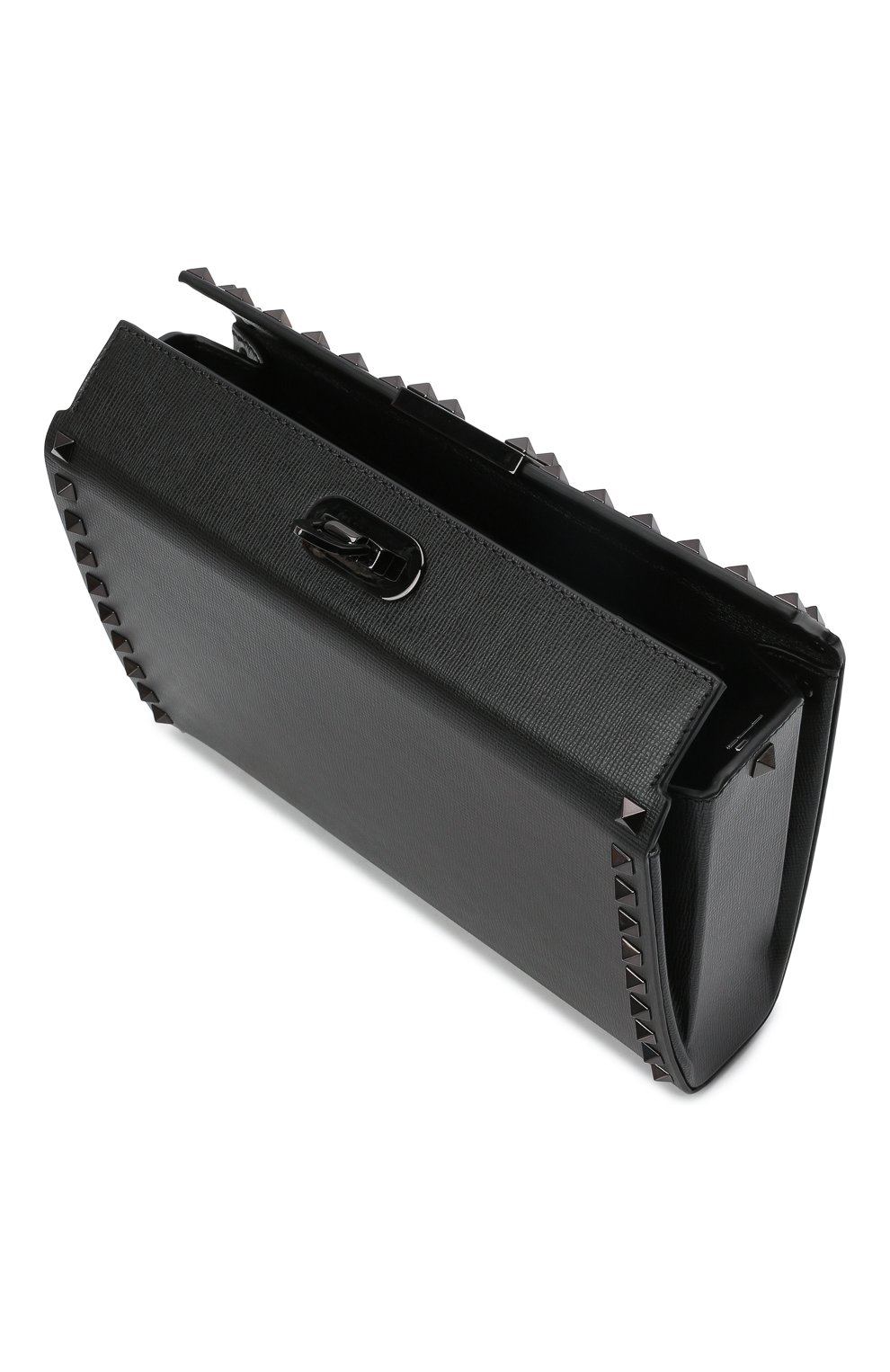Мужская кожаный клатч rockstud VALENTINO черного цвета по цене 254500 руб., арт. WY0B0B24/TLL | Фото 4 Мужская кожаный клатч rockstud VALENTINO черного цвета, арт. WY0B0B24/TLL | Фото 4 (Материал: Натуральная кожа; Ремень/цепочка: На ремешке; Размер: small)