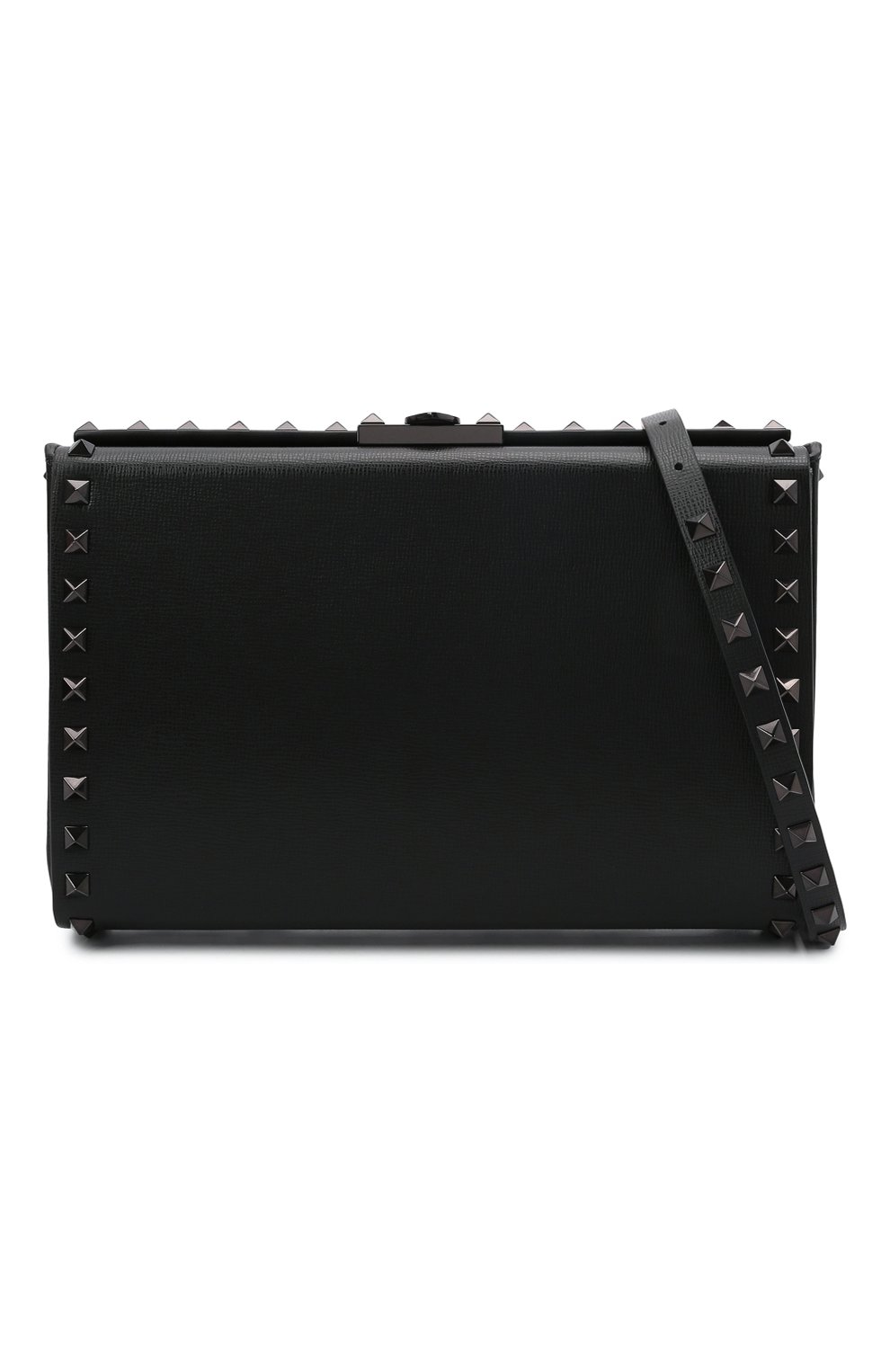 Мужская кожаный клатч rockstud VALENTINO черного цвета по цене 254500 руб., арт. WY0B0B24/TLL | Фото 5 Мужская кожаный клатч rockstud VALENTINO черного цвета, арт. WY0B0B24/TLL | Фото 5 (Материал: Натуральная кожа; Ремень/цепочка: На ремешке; Размер: small)