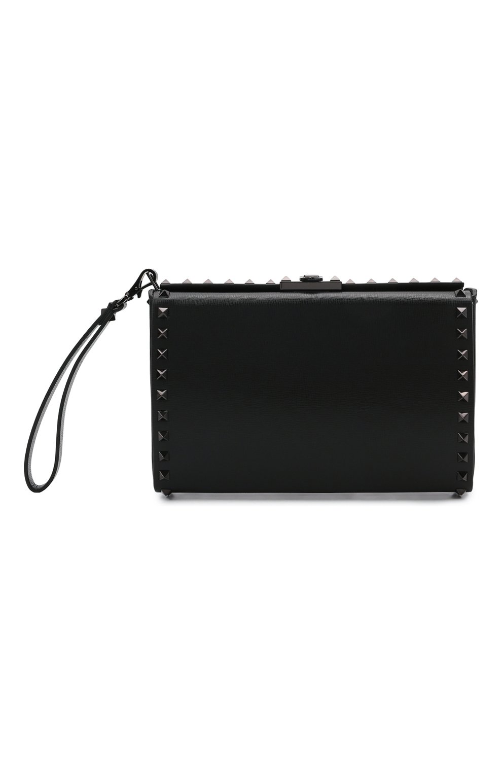 Мужская кожаный клатч rockstud VALENTINO черного цвета по цене 254500 руб., арт. WY0B0B24/TLL | Фото 6 Мужская кожаный клатч rockstud VALENTINO черного цвета, арт. WY0B0B24/TLL | Фото 6 (Материал: Натуральная кожа; Ремень/цепочка: На ремешке; Размер: small)