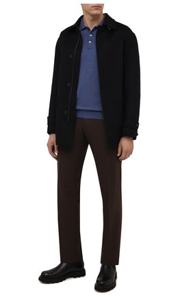 Мужское шерстяное поло CORNELIANI голубого цвета по цене 25250 руб., арт. 88M507-1825100/00 | Фото 2 Мужское шерстяное поло CORNELIANI голубого цвета, арт. 88M507-1825100/00 | Фото 2 (Материал внешний: Шерсть; Кросс-КТ: Трикотаж; Застежка: Пуговицы; Стили: Кэжуэл; Рукава: Длинные; Длина (для топов): Стандартные)
