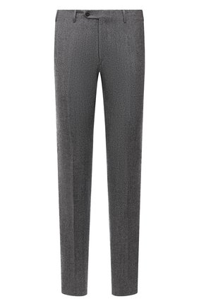 Мужские шерстяные брюки CORNELIANI серого цвета по цене 27550 руб., арт. 885B01-1817226/02 | Фото 1 Мужские шерстяные брюки CORNELIANI серого цвета, арт. 885B01-1817226/02 | Фото 1 (Материал внешний: Шерсть; Материал подклада: Вискоза; Случай: Формальный; Стили: Классический; Длина (брюки, джинсы): Стандартные)