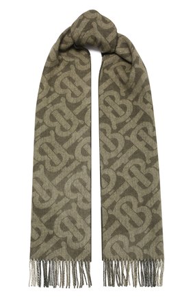 Мужской кашемировый шарф BURBERRY хаки цвета по цене 50200 руб., арт. 8045176 | Фото 1 Мужской кашемировый шарф BURBERRY хаки цвета, арт. 8045176 | Фото 1 (Материал: Кашемир, Шерсть, Текстиль; Кросс-КТ: кашемир)