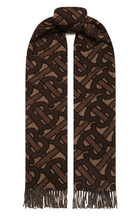 Мужской кашемировый шарф BURBERRY коричневого цвета по цене 55300 руб., арт. 8019230 | Фото 1 Мужской кашемировый шарф BURBERRY коричневого цвета, арт. 8019230 | Фото 1 (Материал: Шерсть, Кашемир, Текстиль; Кросс-КТ: кашемир)