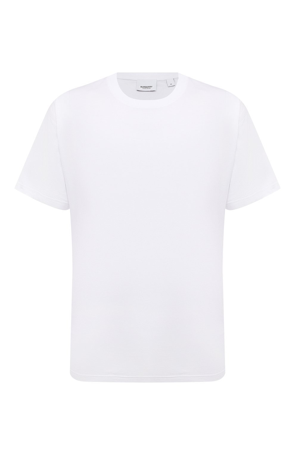 Мужская хлопковая футболка BURBERRY белого цвета, арт. 8045545 | Фото 1 (Рукава: Короткие; Длина (для топов): Стандартные; Принт: С принтом; Материал внешний: Хлопок; Стили: Кэжуэл)