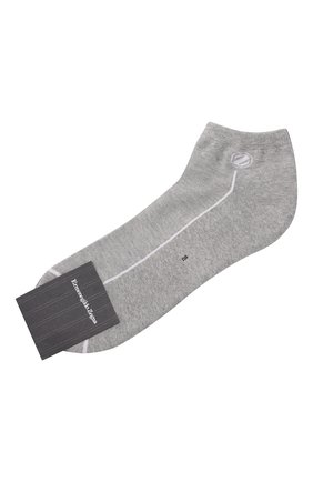 Мужские хлопковые носки ERMENEGILDO ZEGNA серого цвета по цене 2255 руб., арт. N5V024460 | Фото 1 Мужские хлопковые носки ERMENEGILDO ZEGNA серого цвета, арт. N5V024460 | Фото 1 (Материал внешний: Хлопок; Кросс-КТ: бельё)